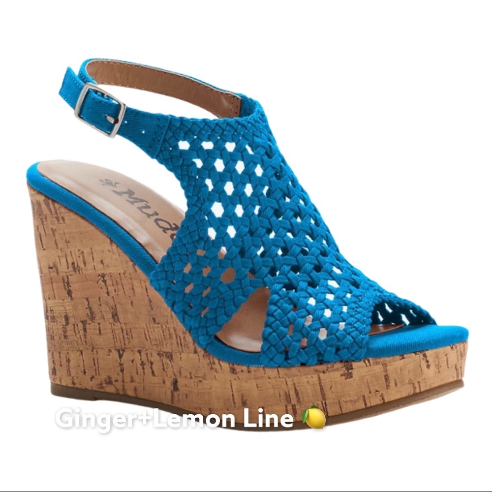 Mudd Women's Peep-Toe Platform Wedge Sandals Sz.8